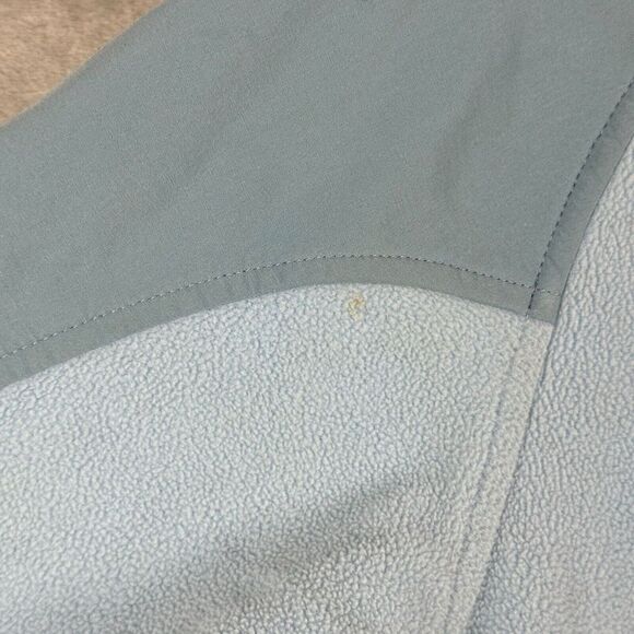 North Face Jacket Womens Large Blue Fleece Quarter Zip Pockets Outdoors Winter* - Picture 12 of 16
